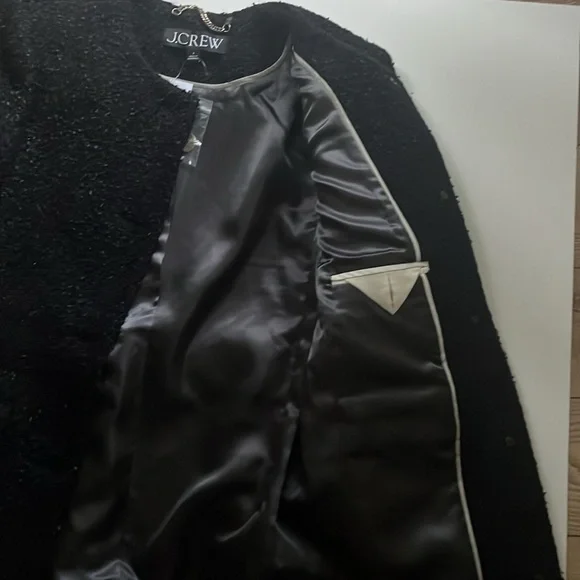 J Crew Textured Wool Blend Lady Coat size 0 - Picture 7 of 9